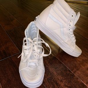 White Hightop Vans